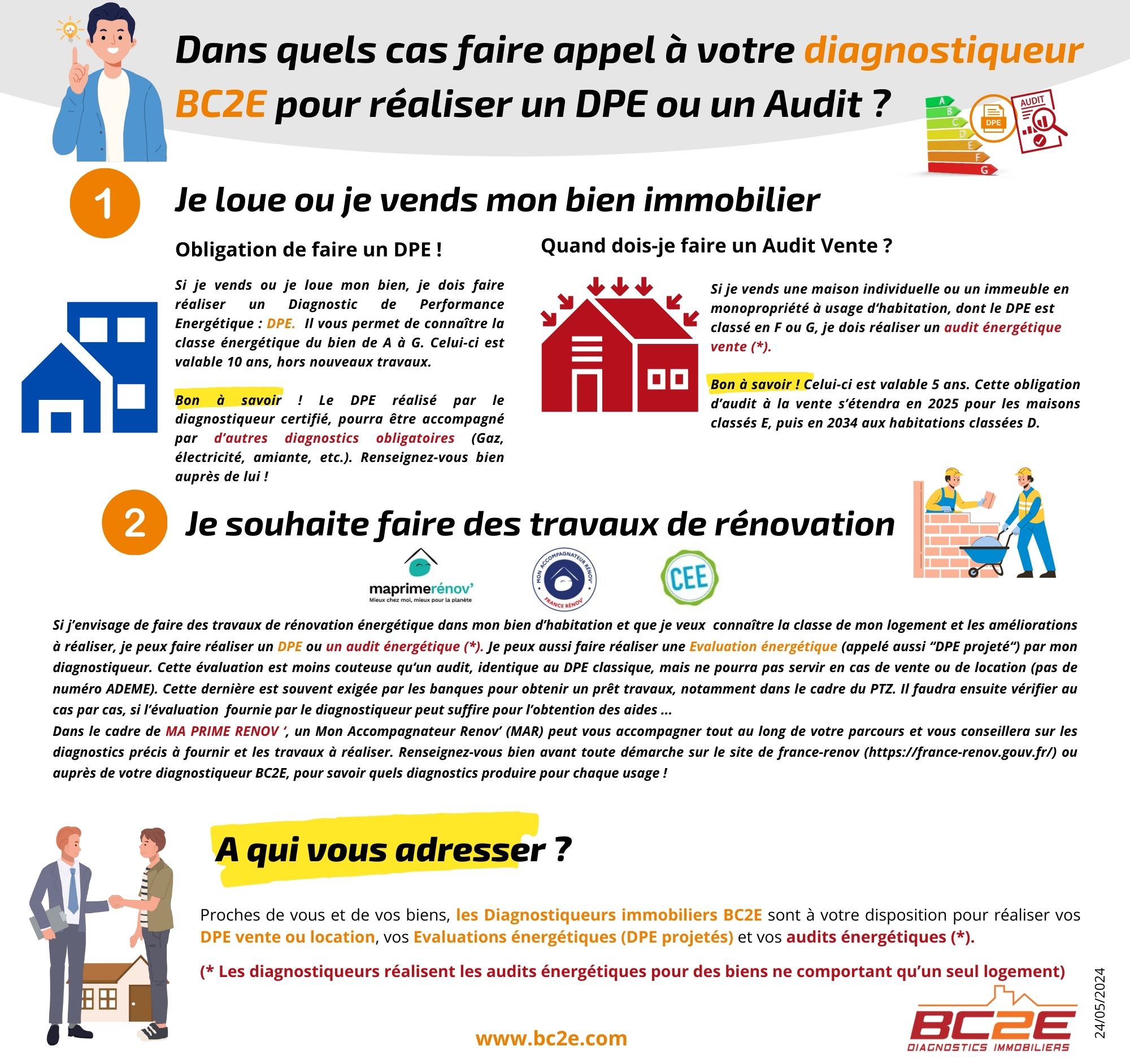 Dans quels cas faire appel à votre diagnostiqueur BC2E pour